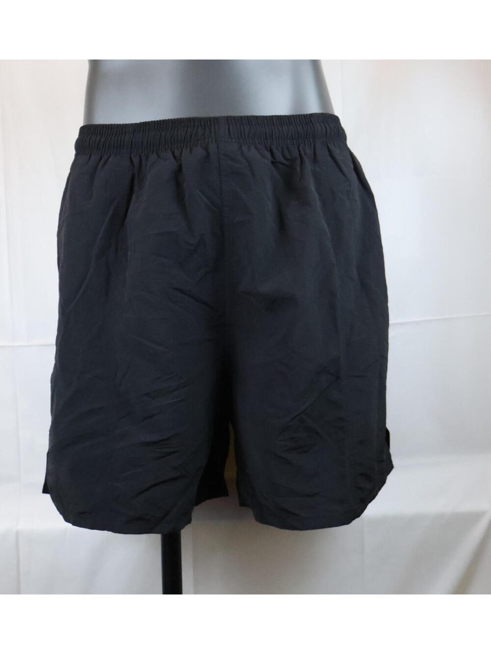 Dolfin Swim Shorts Mens 2XL Black Lined Drawstring Athletic Trunks NWT